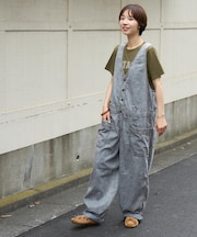 4.5オンス 接触冷感 デニム サロペットパンツ