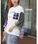 スラブ天竺 × 先染め チェック ポケ付 リメイク風 プルオーバー Tシャツ