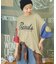 PEANUTS ( ピーナッツ )  32/-スラブ天竺 配色 ワイド Tシャツ