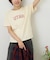 21/-OE天竺 ロゴプリント ジャストサイズ Tシャツ