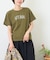 21/-OE天竺 ロゴプリント ジャストサイズ Tシャツ