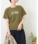 21/-OE天竺 ロゴプリント ジャストサイズ Tシャツ