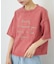 パウダー加工 ロゴプリント ワイド Tシャツ