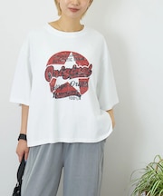 WEB限定 グラフィック プリント ワイド Tシャツ