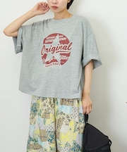 WEB限定 グラフィック プリント ワイド Tシャツ