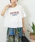 WEB限定 シアー 天竺 ロゴプリント ワイド Tシャツ