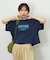 WEB限定 シアー 天竺 ロゴプリント ワイド Tシャツ