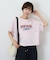 WEB限定 シアー 天竺 ロゴプリント ワイド Tシャツ