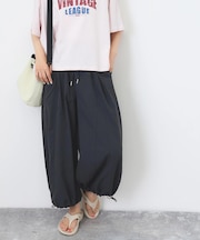 WEB限定 裾ドロスト イージーパンツ