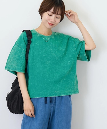 ピグメント加工 ワイド Tシャツ