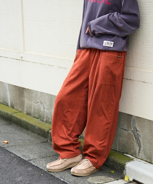 コーデュロイ らくゆるっと パンツ