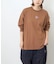 OE天竺 カットソー ロゴプリント ビッグ Tシャツ
