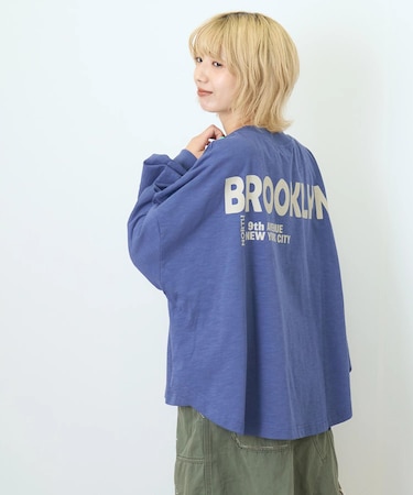 9/-スラブ天竺 ワイド プルオーバー