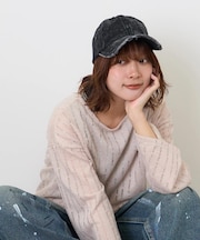 ダメージ加工 ベースボール キャップ