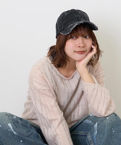 ダメージ加工 ベースボール キャップ