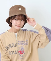 ロゴワッペン付き バケットハット