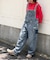 リメイク風 デニム サロペット パンツ