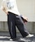 デニム ワイド ストレート パンツ