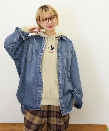 9.5オンス デニム ビッグシャツ