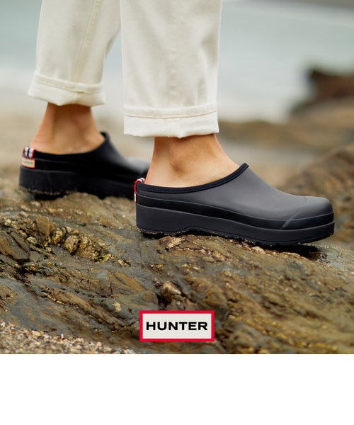 HUNTER ハンター オリジナル プレイ クロッグス 黒 25センチ レディース】オリジナルプレイクロッグ （レインシューズ