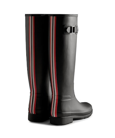 レディース レファインド トール トリ ストライプ バックストラップ ブーツ