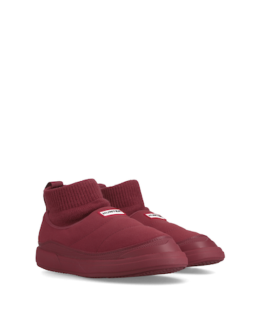 ユニセックス イン/アウト ビーガン スエード ニッテッド カフ ブーツ