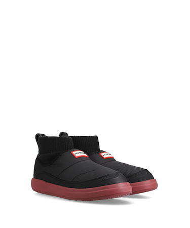 レディース イン/アウト パファー ニッテッド カフ ブーツ