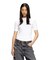 レディース Tシャツ モックネック リブ トップス