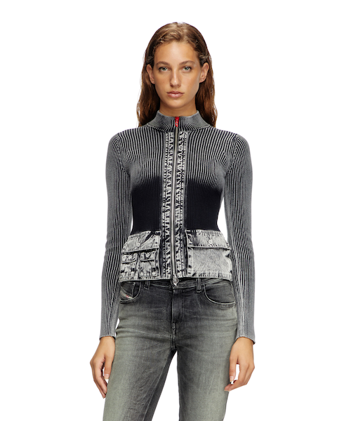 ウィメンズ ジップアップカーディガン M-MELISSA｜ディーゼルの通販