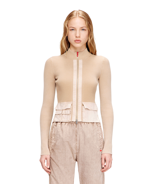 ウィメンズ ジップアップカーディガン M-MELISSA｜ディーゼルの通販