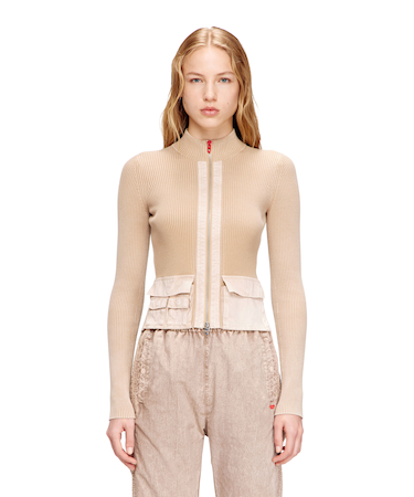 ウィメンズ ジップアップカーディガン M-MELISSA