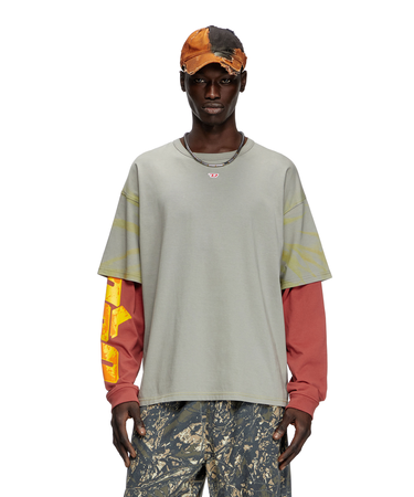 メンズ 長袖Tシャツ T-BOXT-DB-LS