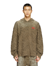 メンズ フーディーTシャツ T-CRANE-LS-HOOD