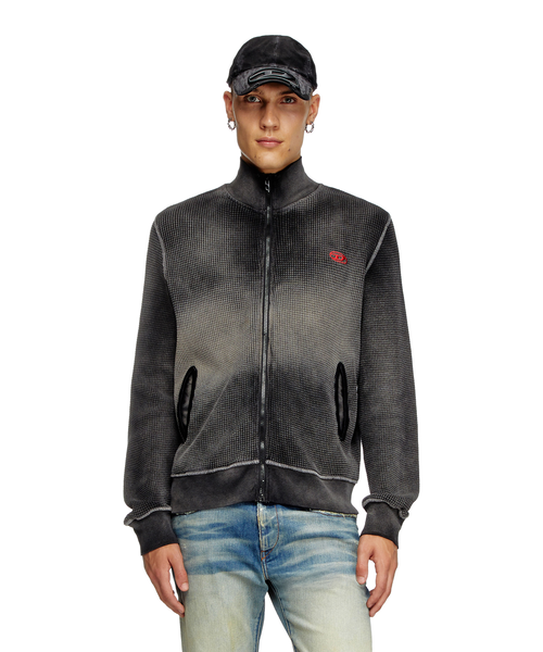 トップス DIESEL S-Wafy-Zip sweatshirt メンズ ジップアップスウェット S-WAFY-ZIP｜ディーゼルの通販｜&mall
