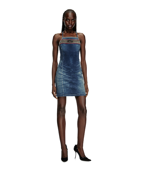 国内直営【DIESEL】DE-PILU-DRESS-S デニムミニドレス 送料込 ウィメンズ デニムミニドレス DE-PILU-DRESS-S｜ディーゼルの