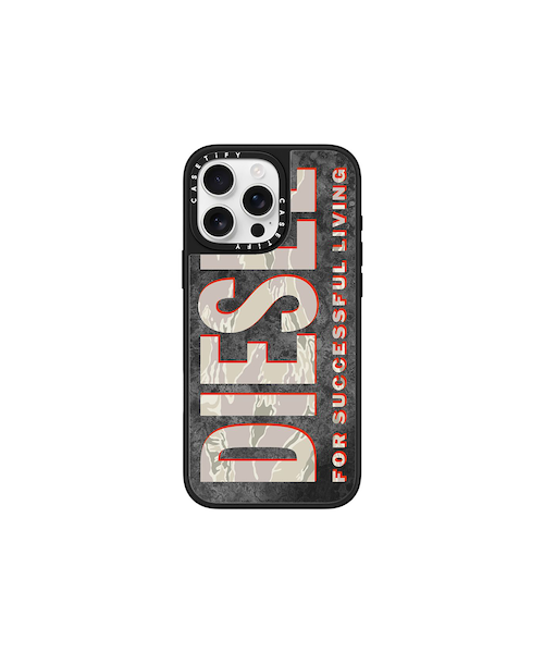 【新品】DIESEL casetify コラボ　iPhone16 pro Diesel x CASETiFY Moulded iPhone 16 Pro Case | Black | FARFETCH