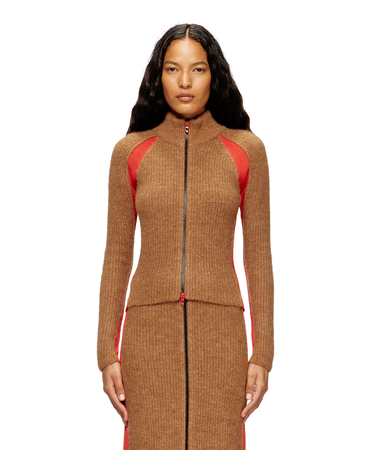 ウィメンズ ジップカーディガン M-LOUISE