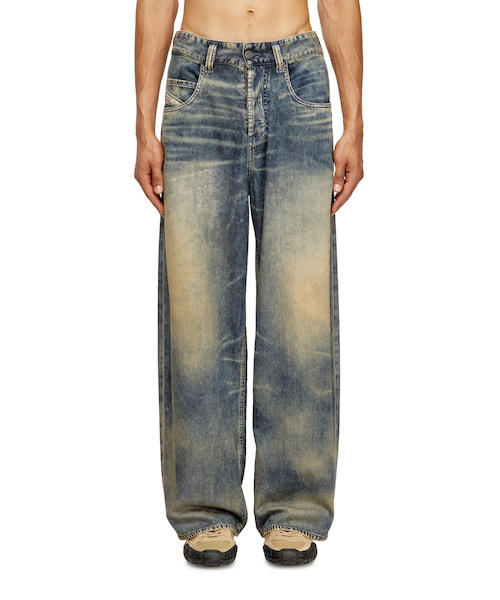 メンズ デニムパンツ ルーズフィット ストレート｜ディーゼルの通販