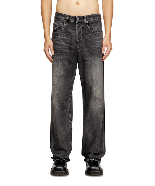 ディーゼル Relaxed Jeans 2001 D-Macro 28×30 Men's Relaxed Jeans | Black/Dark grey | Diesel 2001 D-Macro