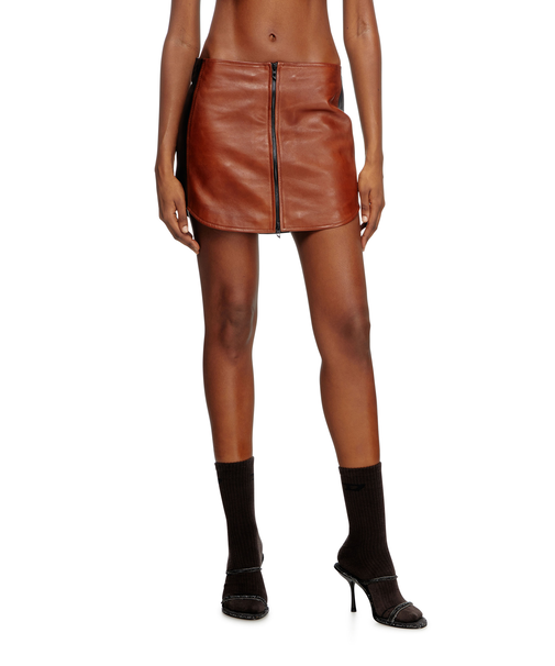 ウィメンズ レザーミニスカート L-OLLIPOP