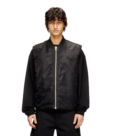 メンズ ジップアップベスト W-TYPE-D1-SL