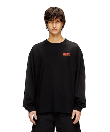 メンズ 長袖Tシャツ T-BOXT-LS-BISK