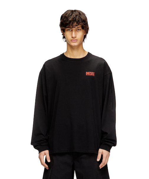 メンズ 長袖Tシャツ T-BOXT-LS-BISK