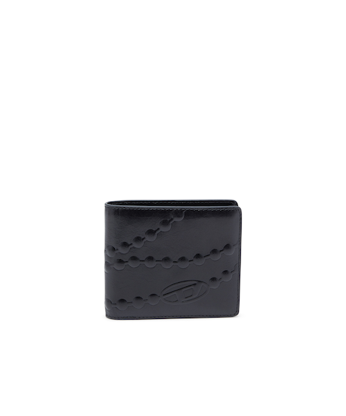 美品 DIESEL DSL 3D BI FOLD COIN S 二つ折り財布 DSL 3D BI FOLD COIN S 二つ折りウォレット｜ブラック｜メンズ｜DIESEL