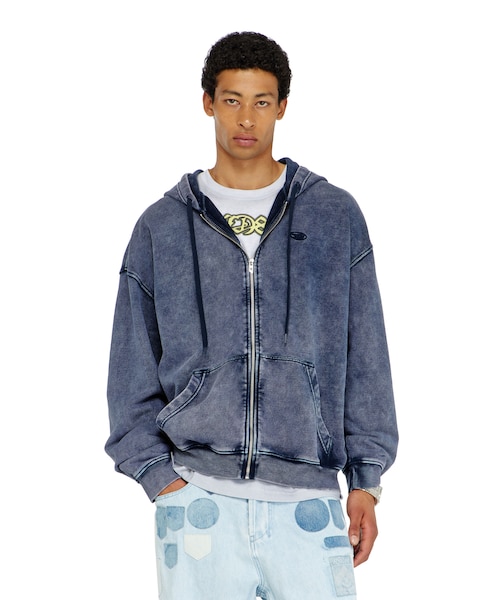 メンズ ジップアップパーカー S-BOXT-HOOD-ZIP-DEN｜ディーゼルの通販
