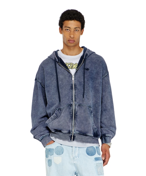 メンズ ジップアップパーカー S-BOXT-HOOD-ZIP-DEN