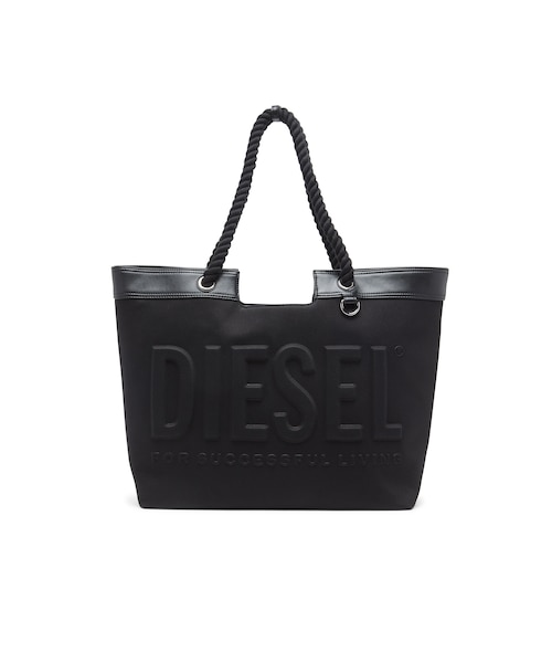 DIESEL ディーゼル トートバッグ 青 大容量 ナイロン チェーンハンドル ディーゼル/トートバッグの通販｜&mall（アンドモール）三井