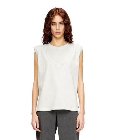 ウィメンズ スリーブレスカットソー T-EMBEJ