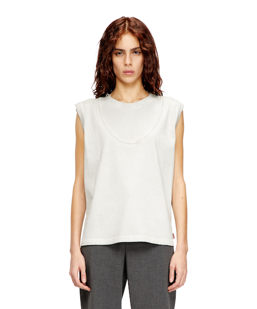 ウィメンズ スリーブレスカットソー T-EMBEJ