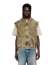 メンズ フード付きスリーブレススウェット S-BOXT-SL-ZIP